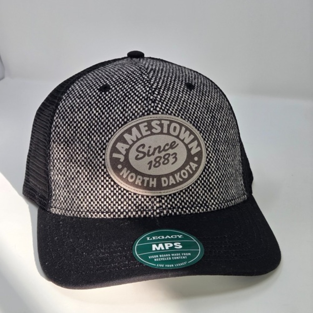 NEW Jamestown North Dakota 1883 Mesh Snapback Tan Black‎ Tweed Cap Legacy 92